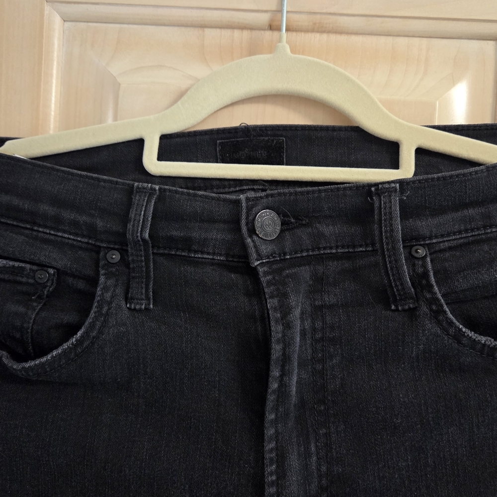Mother Jeans Womens Size 29 Black High Waisted Rider Ankle Stretch Not Guilty - Picture 3 of 6